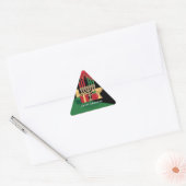diagonale streep Happy Kwanzaa Sticker (Envelop)