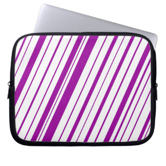Diagonale streep ~ Paarse Laptop Sleeve