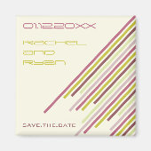 Diagonale Strepen | 02 * Paarse Droom | sparen Magneet (Voorkant)