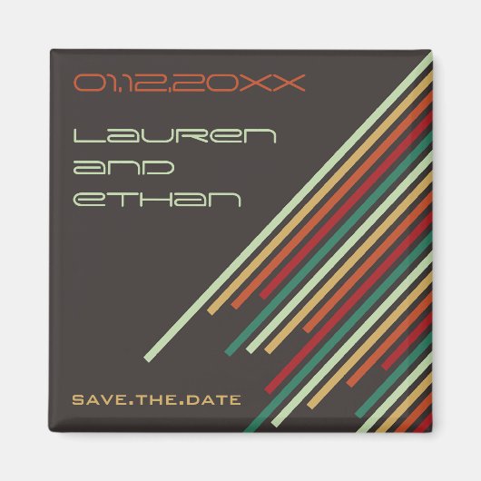 Diagonale Strepen | 03 * Tutti Frutti | sparen Magneet (Voorkant)