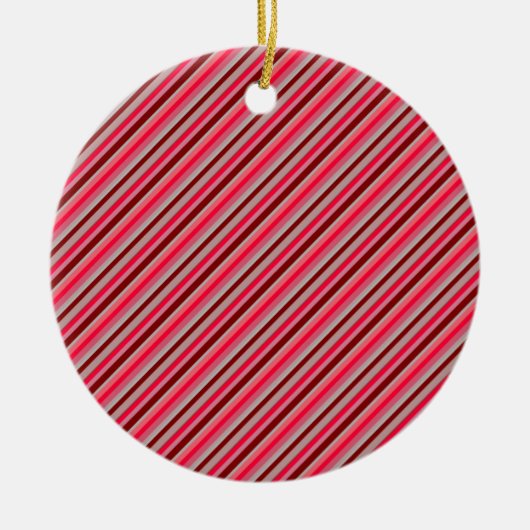 Diagonale Strepen 05 Keramisch Ornament (Voorkant)
