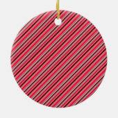 Diagonale Strepen 05 Keramisch Ornament (Achterkant)