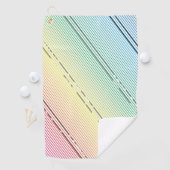 Diagonale strepen achtergrond 10 golfhanddoek (Insitu)