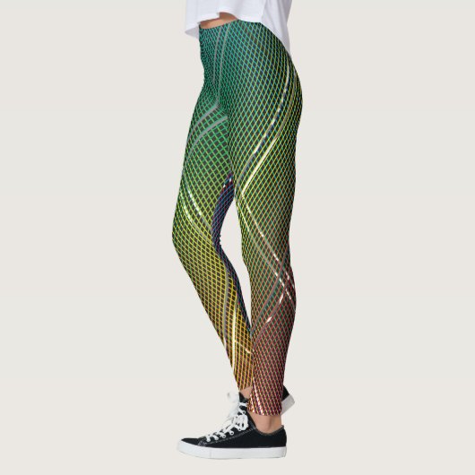Diagonale strepen achtergrond 11 leggings (Links)