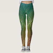 Diagonale strepen achtergrond 11 leggings (Voorkant)