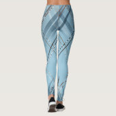 Diagonale strepen achtergrond 4 leggings (Achterkant)