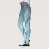 Diagonale strepen achtergrond 4 leggings (Links)
