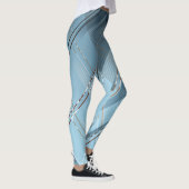Diagonale strepen achtergrond 4 leggings (Rechts)
