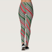 Diagonale strepen achtergrond leggings (Achterkant)