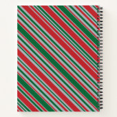 Diagonale strepen achtergrond notitieboek (Achterkant)