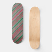 Diagonale strepen achtergrond persoonlijk skateboard (Voorkant)