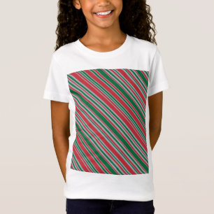 Diagonale strepen achtergrond t-shirt