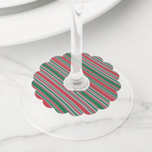 Diagonale strepen achtergrond wijnglaslabel (Dichtbij)