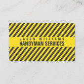 Diagonale strepen, constructiewijze visitekaartje (Voorkant)