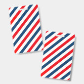 Diagonale Strepen Driekleurig Badge (Voor- en achterkant)