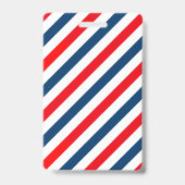 Diagonale Strepen Driekleurig Badge (Achterkant)
