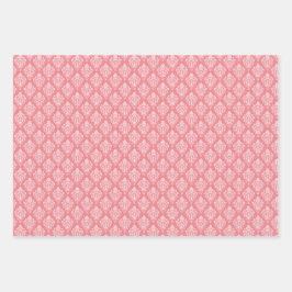 Diagonale strepen en Damaskwikpapier set Inpakpapier Vel