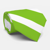 diagonale strepen, groen/wit stropdas (Opgerold)