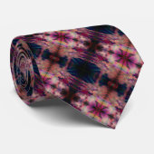 Diagonale strepen in zwarte en leeuwse Stropdas (Opgerold)