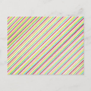 Diagonale strepen Kleurrijke Briefkaarten