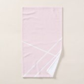 Diagonale strepen op blush roze bad handdoek (Handdoek)