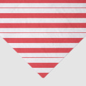 Diagonale strepen van witte en diepe rode snoeprie tissuepapier (Detail)