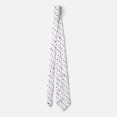 diagonale strepen van zwarte ongelijke vlekken stropdas (Achterkant)