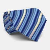 Diagonale strepen voor blauw en zilver stropdas (Opgerold)