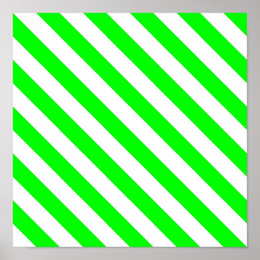 Diagonale strepen voor limoen poster (Voorkant)