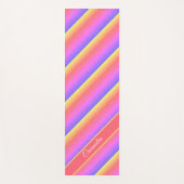 Diagonale strepen voor meerdere kleuren, aangepast yogamat (Voorkant)