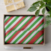 Diagonale strepen voor rood, wit en groen tissuepapier (Geschenk)