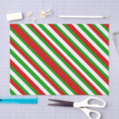 Diagonale strepen voor rood, wit en groen tissuepapier (Craft)