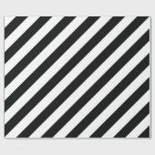 Diagonale strepen voor zwart-wit cadeaupapier (Vlak)
