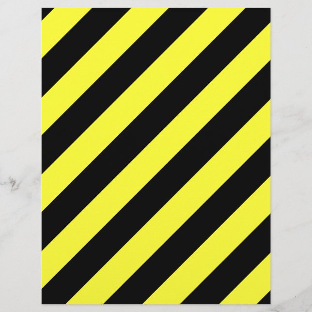 diagonale strepen zwart-geel (Voorkant)
