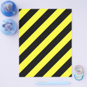 diagonale strepen zwart-geel flyer (Enkel)