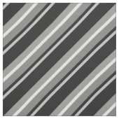 Diagonale strepen zwart stof (Swatch)