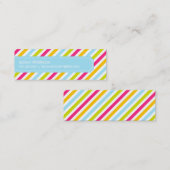 Diagonale Stripe Calling Card Contactkaartje (Voorkant / Achterkant)