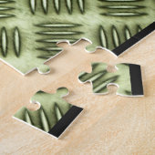 Diagonale textuur van metaal, gecontroleerd vloerb legpuzzel (Zijkant)