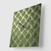 Diagonale textuur van metalen vloerbedekking vierkante klok (Hoek)