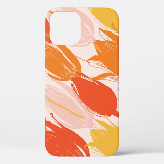 Diagonale Tulpen: Licht kleurontwerp. Case-Mate iPhone Case (Achterkant)