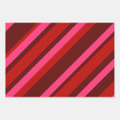Diagonale Valentijn strips Inpakpapier Vel (Voorkant)