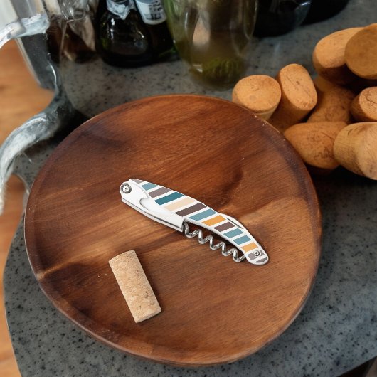 Diagonale veelkleurige strepen kurkentrekker