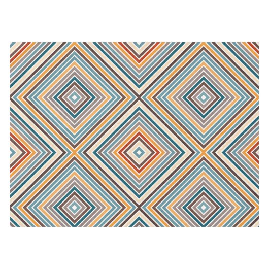 Diagonale veelkleurige strepen tafelkleed (Voorkant (Horizontaal))