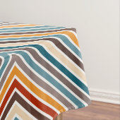 Diagonale veelkleurige strepen tafelkleed (Voorbeeld)