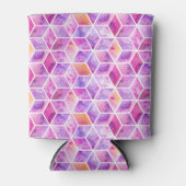 Diagonale Waterverf kleurig Blikjeskoeler (Voorkant)