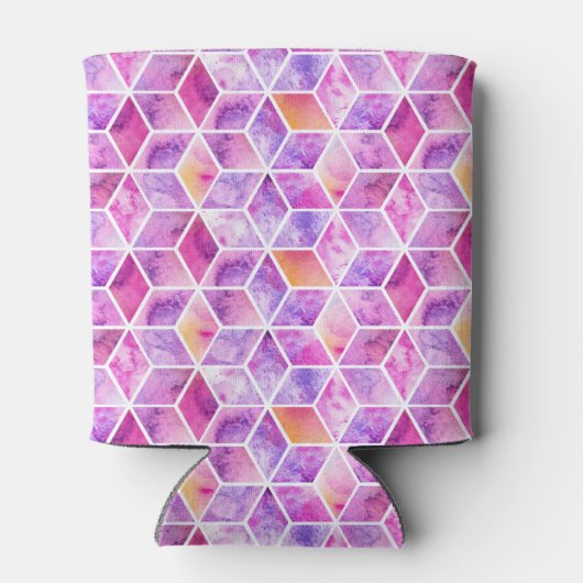 Diagonale Waterverf kleurig Blikjeskoeler (Achterkant)