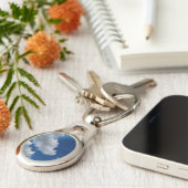 Diagonale wolken sleutelhanger (Zijkant)