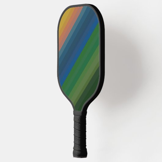 Diagonale zonneschermen voor landschapskleuren pickleball paddle (Links)