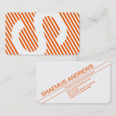 diagonale zonweringen verbrand sinaasappel visitekaartje (Voorkant / Achterkant)