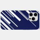 Diagonalen - Blauw en wit Case-Mate iPhone Case (Achterkant (horizontaal))